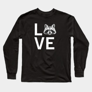 LOVE Raccoon Long Sleeve T-Shirt